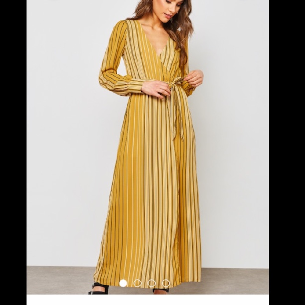 Forever 21 striped surplice maxi dress